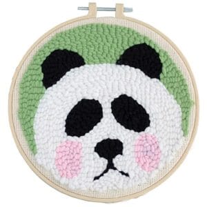 Zestaw do haftowania wyszywania Punch Needle #2 tamborek igła włóczka kanwa