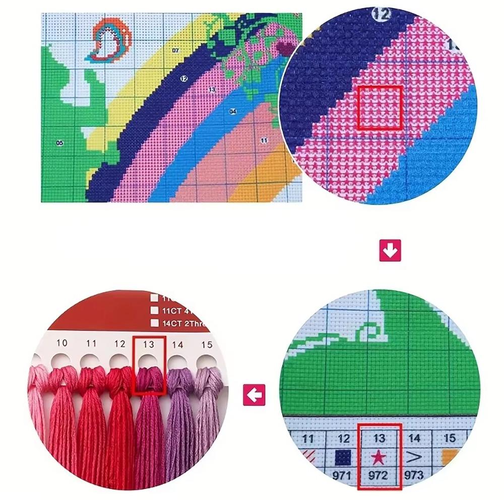 Zestaw do haftu krzyżykowego - gotowy projekt #22 - obrazek 4