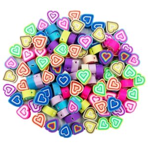 Koraliki serduszka z gliny polimerowej do biżuterii 100 szt.