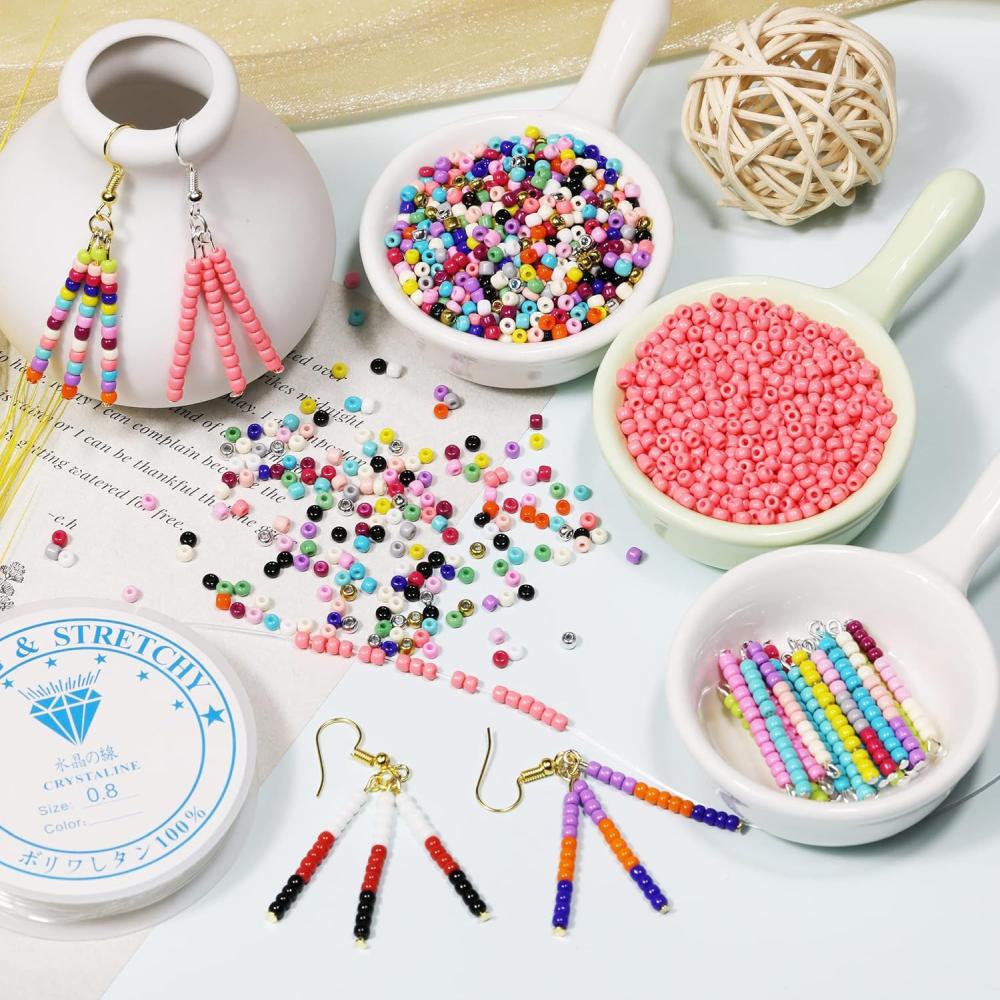 Szklane koraliki do robienia bransoletek Seeds 3 mm 7200 szt. - obrazek 4