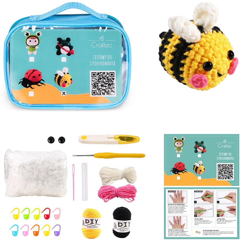 Zestaw do szydełkowania pszczoła - gotowy projekt