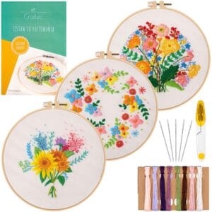 Zestaw do haftowania, wyszywania z gotowymi wzorami 3 szt. #2