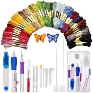Zestaw do haftowania Punch Needle do haftu pętelkowego 68 el.