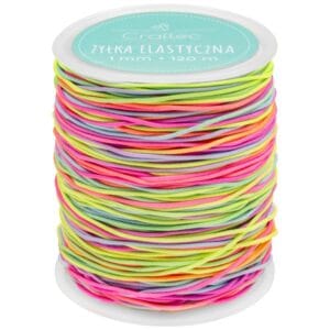Żyłka do bransoletek 1 mm 120 m kolorowa