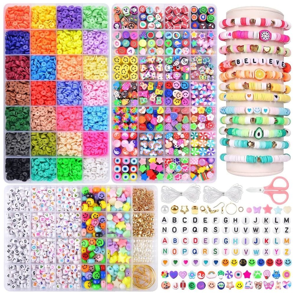 Zestaw do robienia bransoletek biżuterii XXL 10000 el.