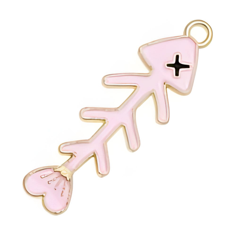 Charmsy metalowe różowe do biżuterii 30 szt. - obrazek 2