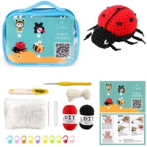 Zestaw do szydełkowania biedronka - gotowy projekt