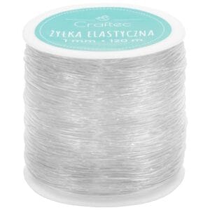 Żyłka do bransoletek 1 mm 120 m przezroczysta