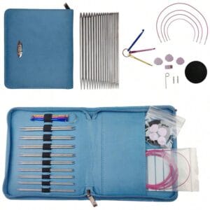 Druty na żyłce z wymiennymi końcówkami zestaw 35 el. druty wymienne