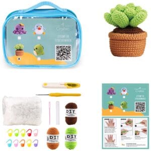 Zestaw do szydełkowania kaktus - gotowy projekt