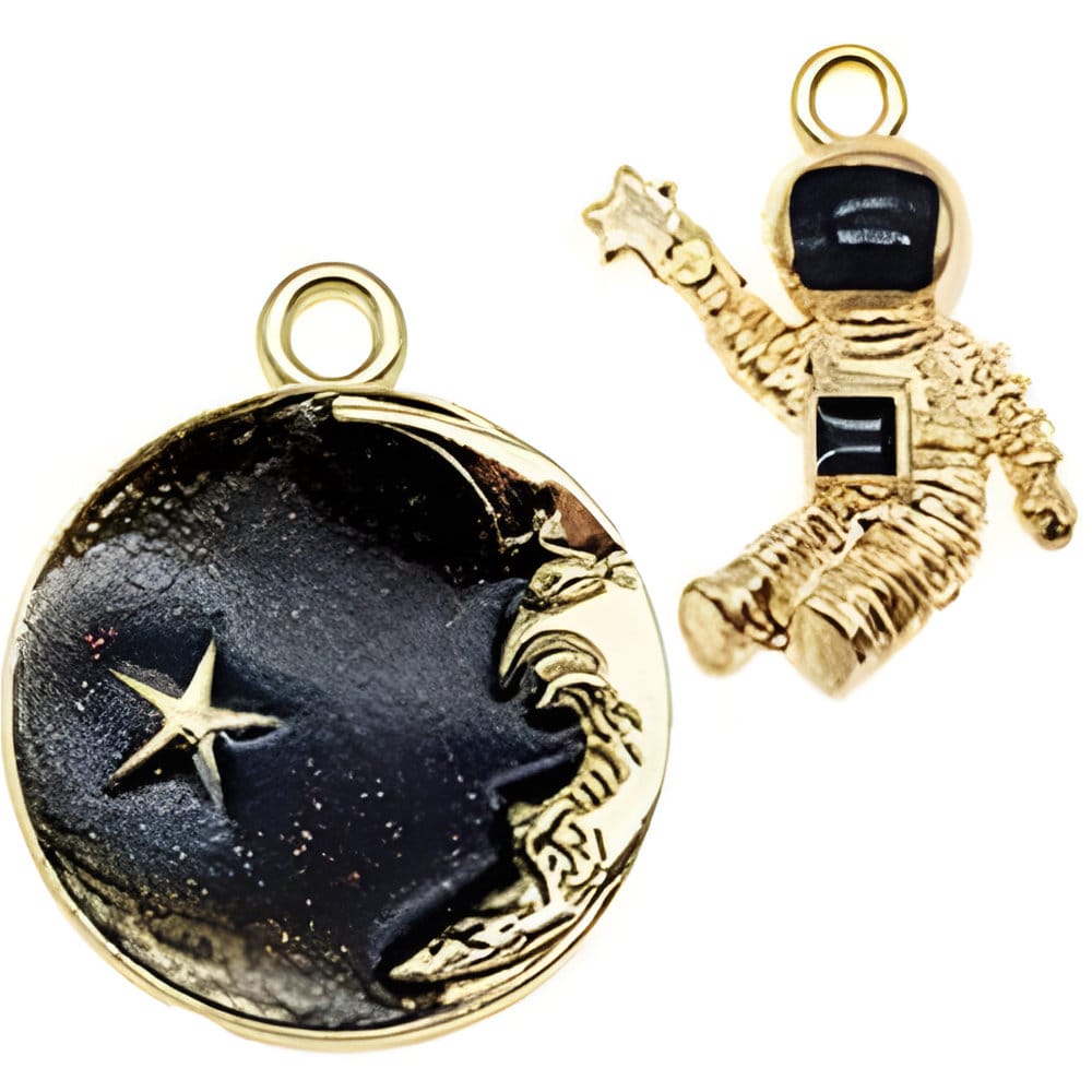 Charmsy metalowe czarne do biżuterii 30 szt. - obrazek 3