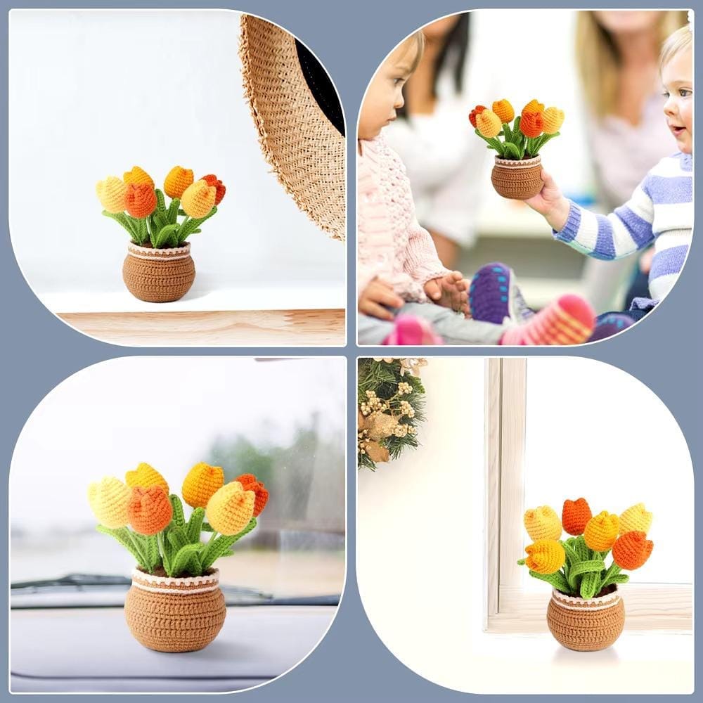 Zestaw do szydełkowania tulipany - gotowy projekt - obrazek 4