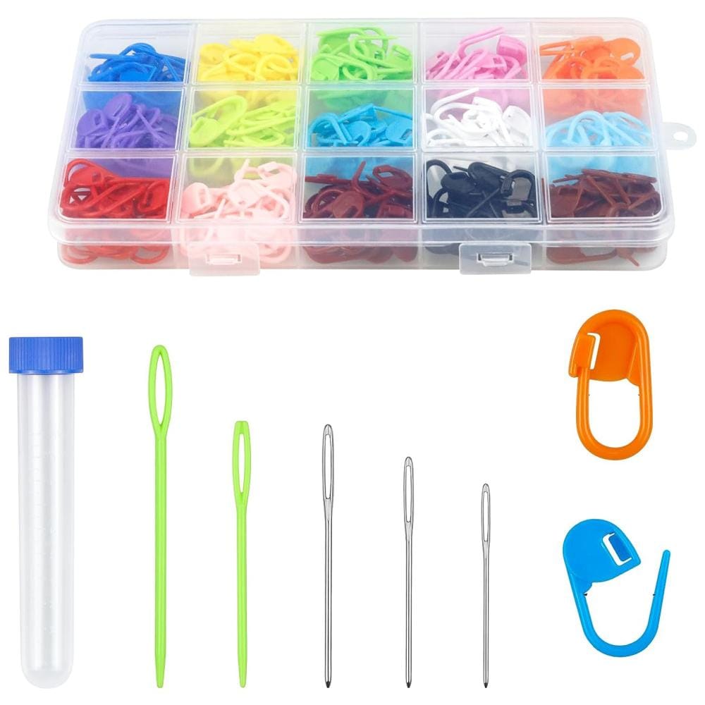 Znaczniki do ściegów i igły do włóczki zestaw 315 el. - obrazek 2