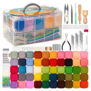 Zestaw do filcowania 241 el. w kuferku