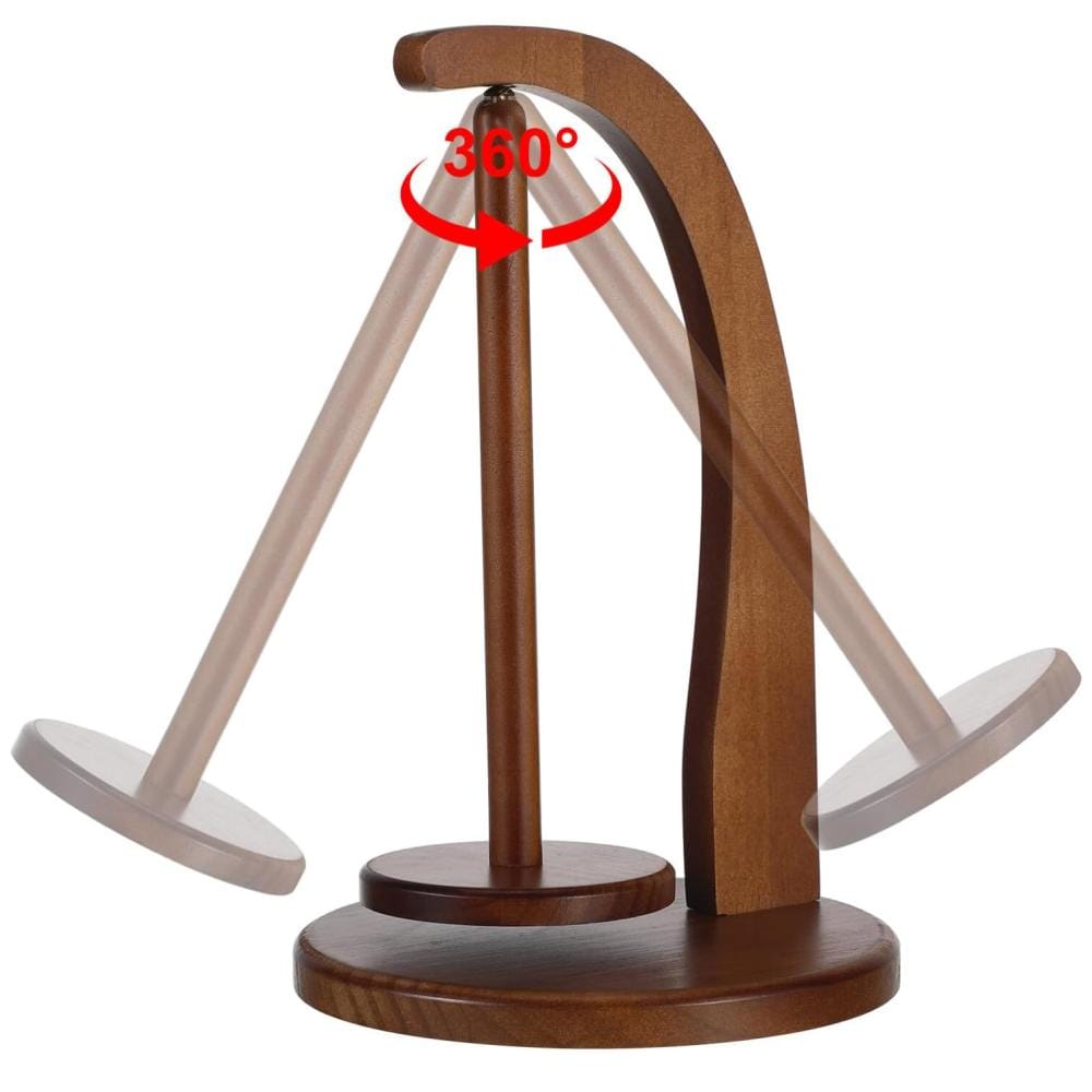 Uchwyt stojak na włóczkę magnetyczny drewniany - obrazek 3