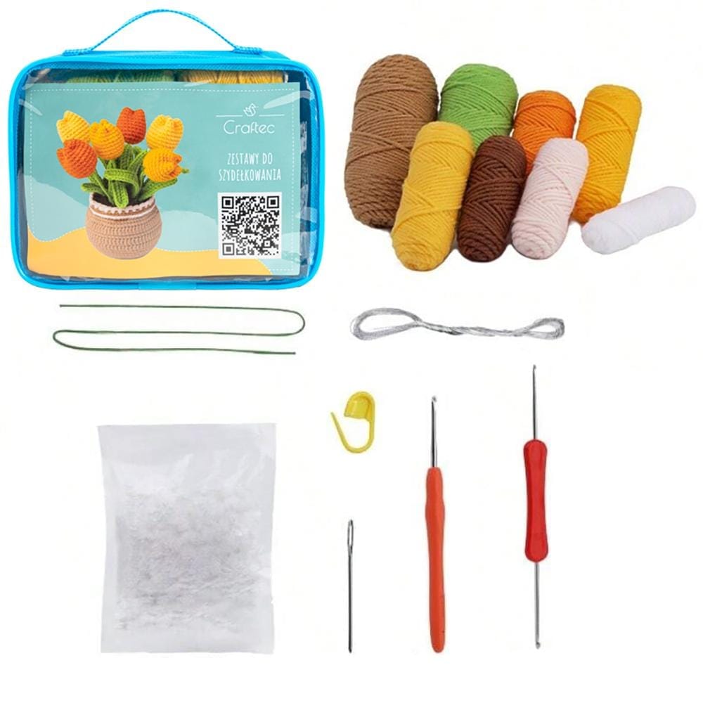 Zestaw do szydełkowania tulipany - gotowy projekt - obrazek 2