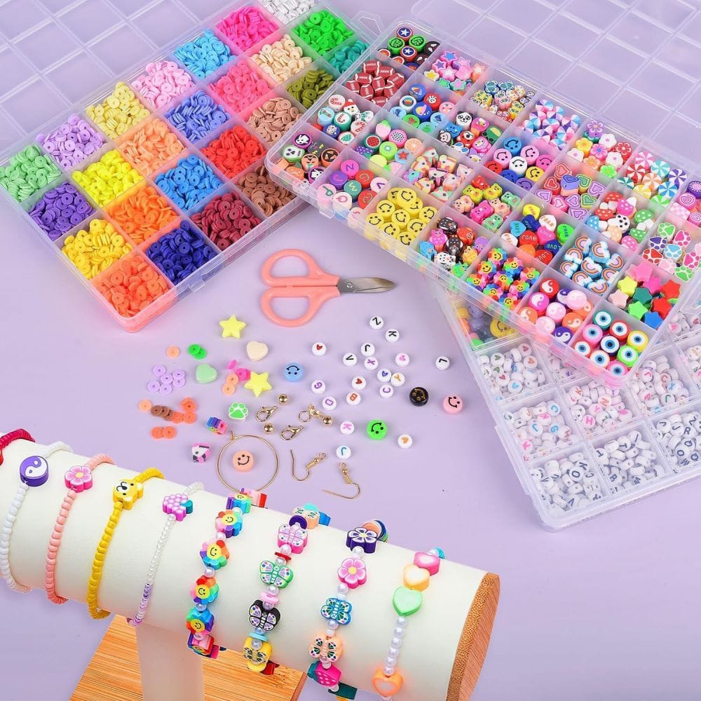 Zestaw do robienia bransoletek biżuterii XXL 10000 el. - obrazek 4