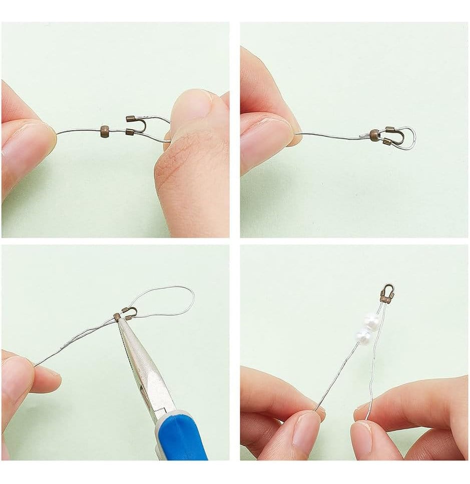 Końcówki linek podkówka mosiężne zestaw 540 szt. - obrazek 4