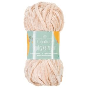 Włóczka Plush do szydełkowania 6 mm beżowa #9