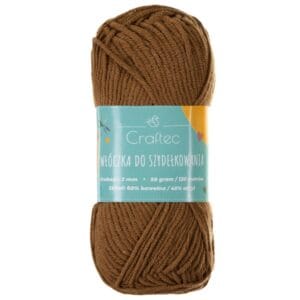 Włóczka Blend do szydełkowania 2 mm brązowa #31