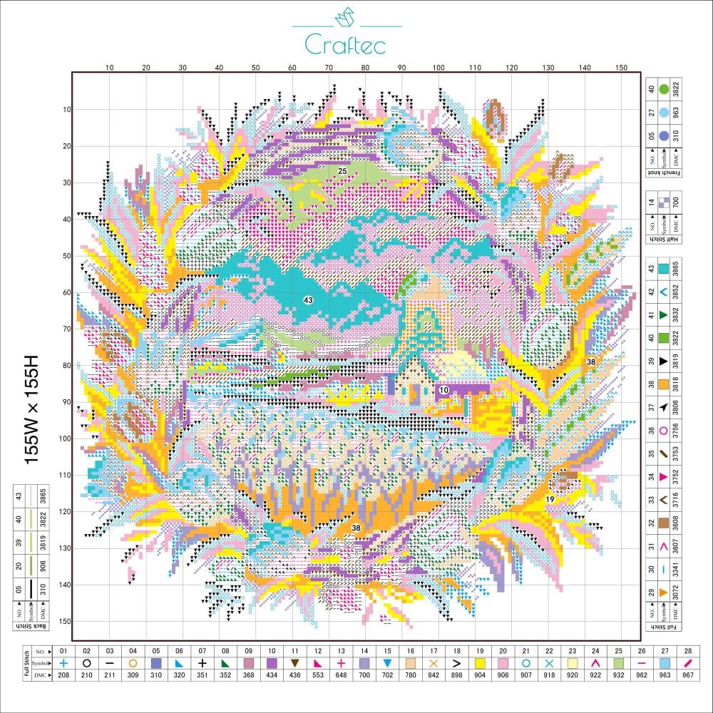 Zestaw do haftu krzyżykowego - gotowy projekt #10 - obrazek 2