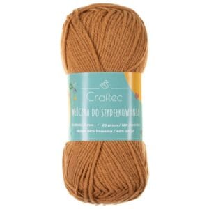 Włóczka Blend do szydełkowania 2 mm jasnobrązowa #30