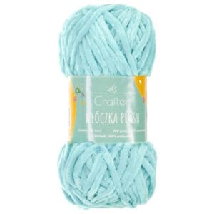 Włóczka Plush do szydełkowania 6 mm jasnoniebieska #26