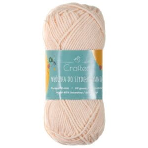 Włóczka Blend do szydełkowania 2 mm kremowa #3