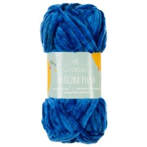 Włóczka Plush do szydełkowania 6 mm królewski błękit #15