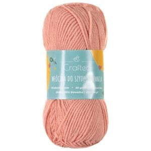 Włóczka Blend do szydełkowania 2 mm pastelowy róż #37