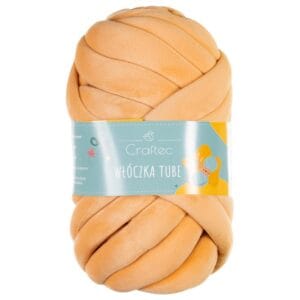 Włóczka Tube do szydełkowania, wyplatania 20 mm pomarańczowa #8