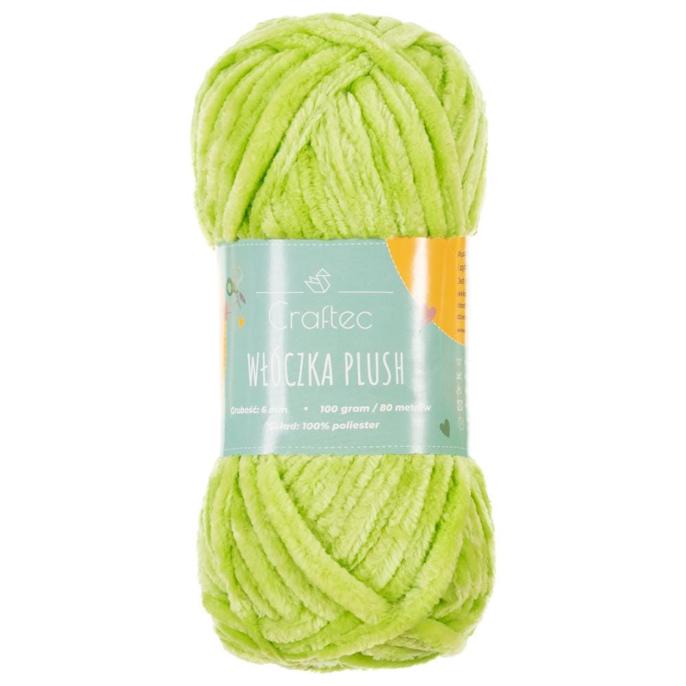 Włóczka Plush do szydełkowania 6 mm świeża zieleń #31