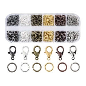 Akcesoria do breloków karabińczyki i ogniwa 120 szt.