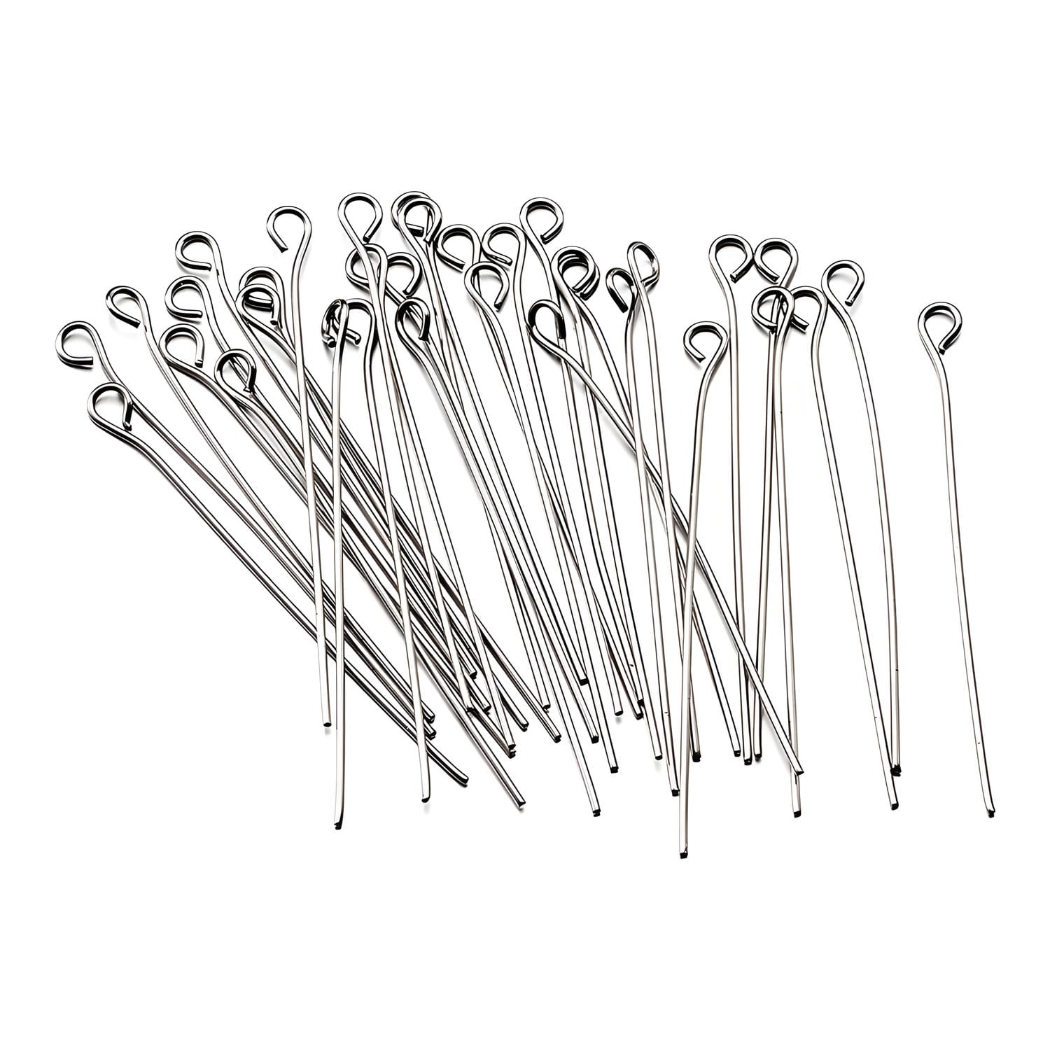 Szpilki jubilerskie z oczkiem stal nierdzewna 50 mm 100 szt.