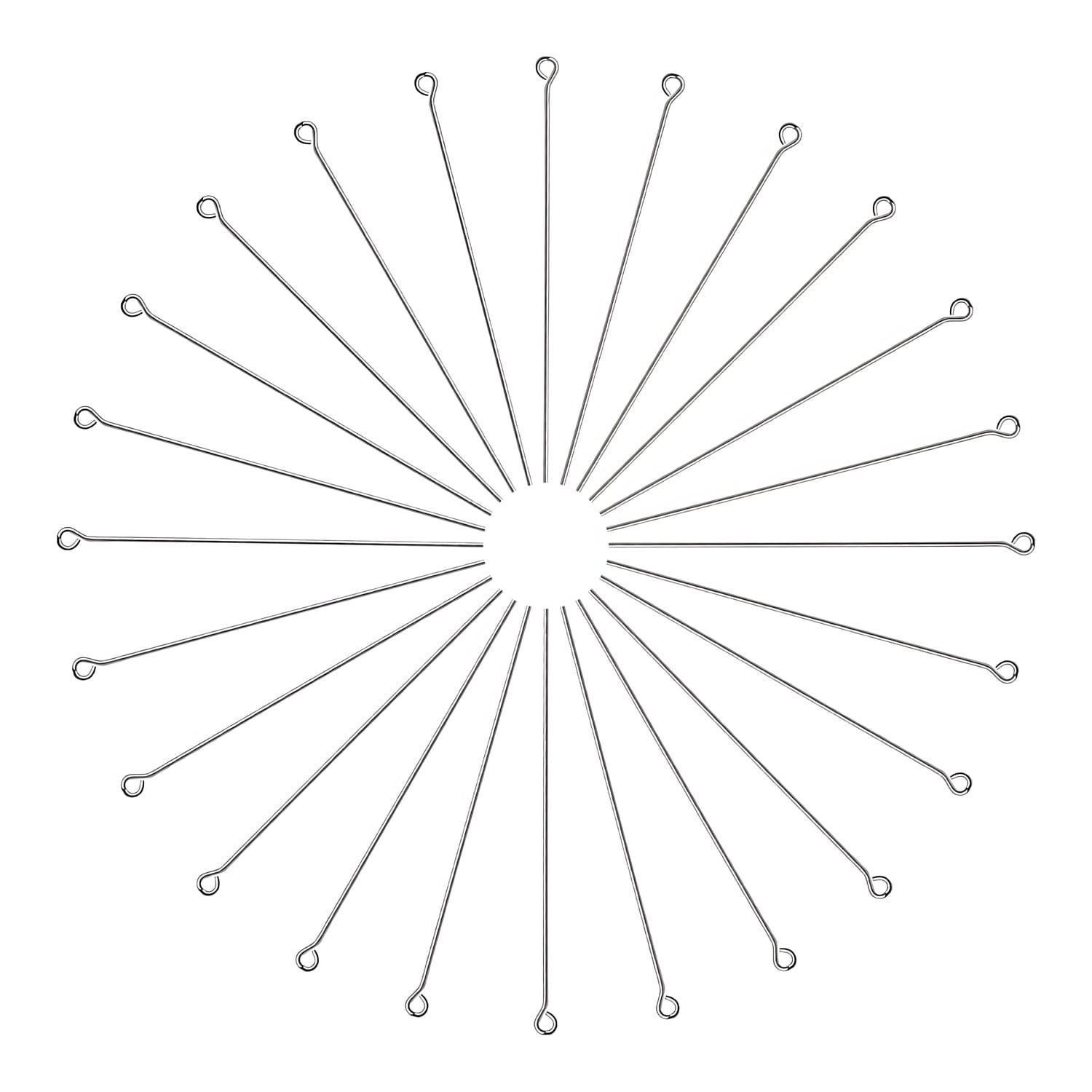 Szpilki jubilerskie z oczkiem stal nierdzewna 70 mm 100 szt.