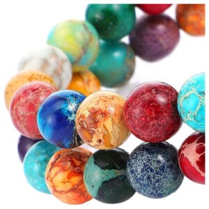 Koraliki z naturalnych kamieni do robienia biżuterii 8 mm 45 szt.