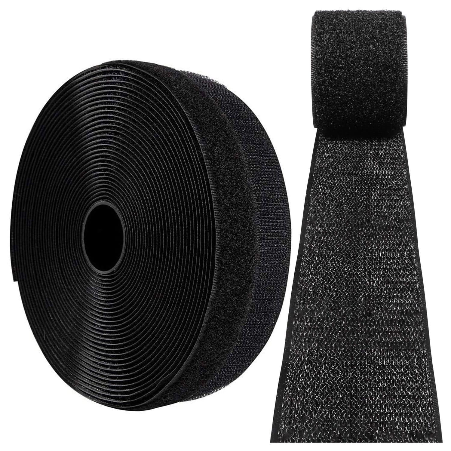 Rzep taśma z klejem samoprzylepnym mocna czarna rolka 20 mm 5 m