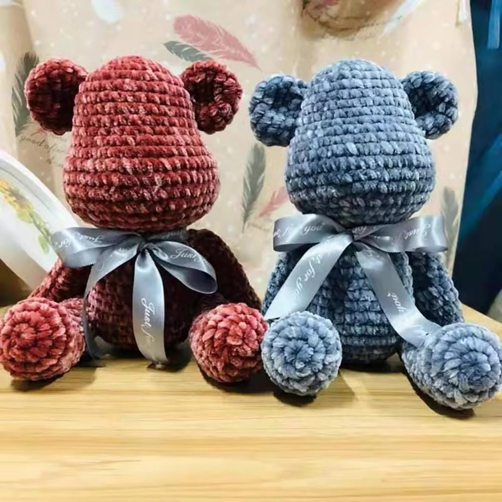 Włóczka Plush do szydełkowania 6 mm ciemnoszara #14 - obrazek 5