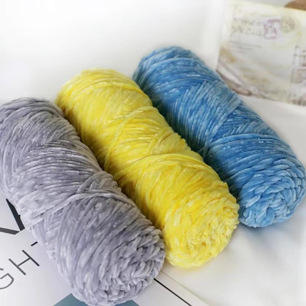 Włóczka Plush do szydełkowania 6 mm ciemnoszara #14 - obrazek 3