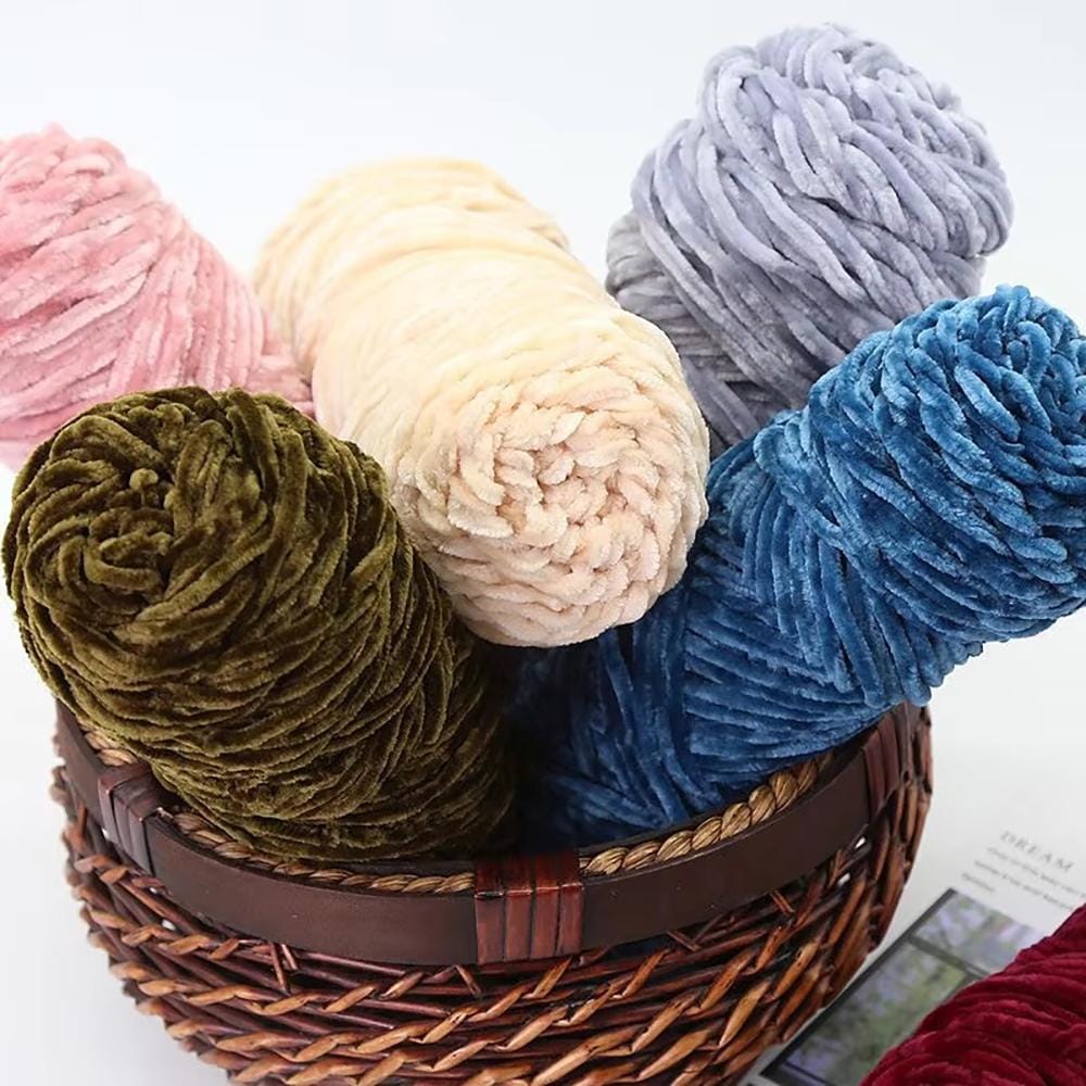 Włóczka Plush do szydełkowania 6 mm ciemnoszara #14 - obrazek 2