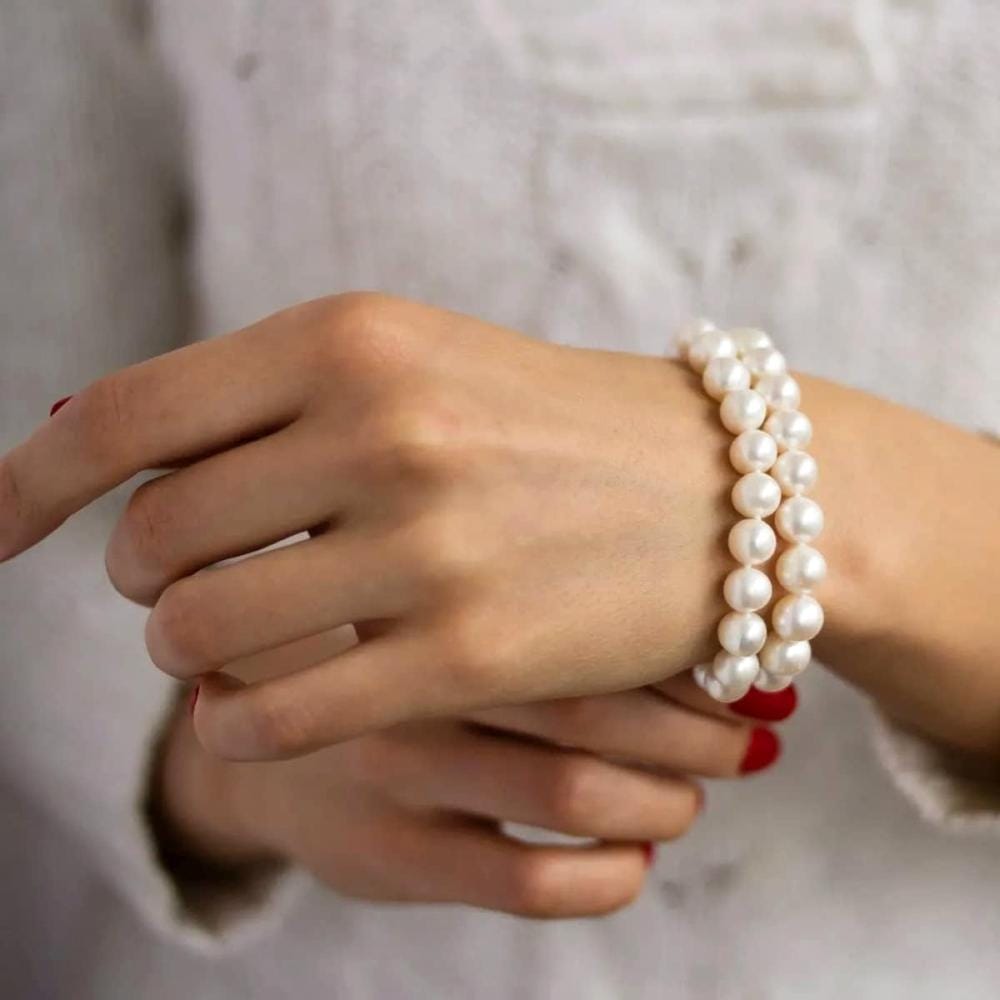 Zestaw akrylowych koralików do robienia biżuterii bransoletek Perły 1890 szt. - obrazek 4