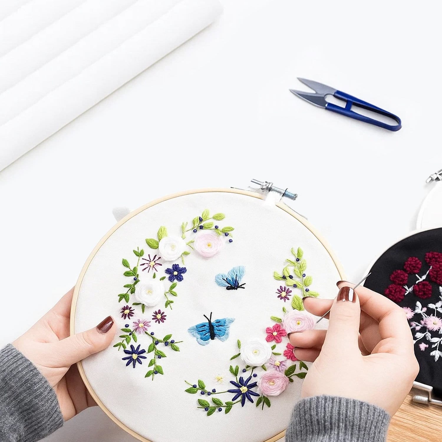 Kanwa, lniane płótno do haftowania 50x50 cm 6 szt. - obrazek 4