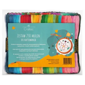 Muliny, zestaw mulin do haftowania 250 szt.