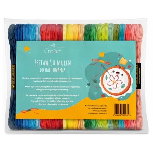Muliny, zestaw mulin do haftowania 50 szt.