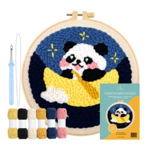 Zestaw do haftowania Punch Needle #4 tamborek igła włóczka