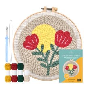 Zestaw do haftowania Punch Needle #5 tamborek włóczka