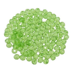 Koraliki Szklane Fasetowane 3 mm 200 szt. Zielone