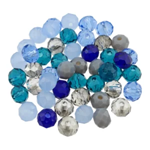 Koraliki Szklane Fasetowane 6 mm 100 szt. Oceaniczny Mix