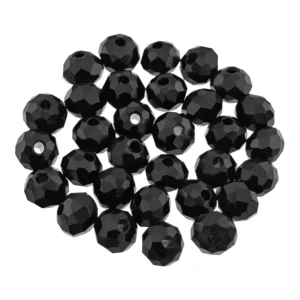 Turmalin Czarny Kamień Naturalny Fasetowany 6 mm 30 szt.