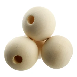 Drewniane Koraliki Naturalne 20 mm 50 szt.